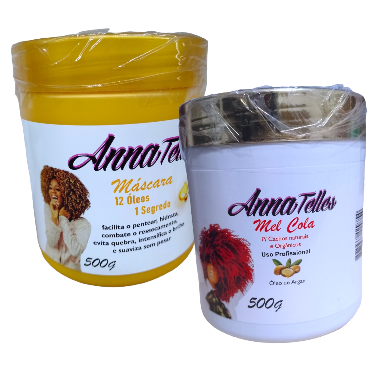 Mel Cola de Óleo de Argan 500g + Máscara 12 Óleos Anna Telles