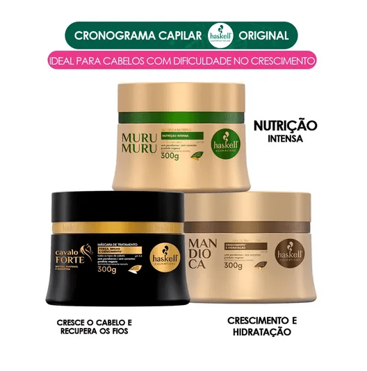 CRONOGRAMA HASKELL PROFISSIONAL 3 ETAPAS 300G