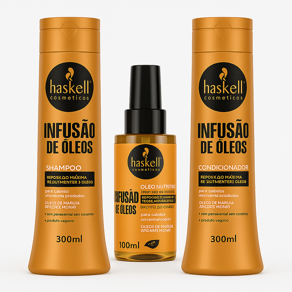 Kit Infusão de Óleos Shampoo, Condicionador e Óleo Nutritivo