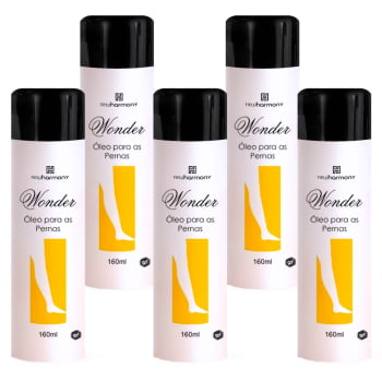 Kit 5 Óleo de massagem para pernas Wonder 