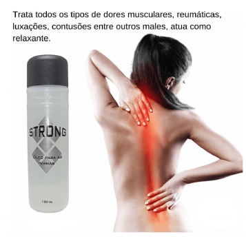 Óleo de massagem Strong dores musculares