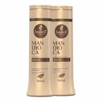Kit Haskell Mandioca Shampoo + Condicionador + Máscara 300G
