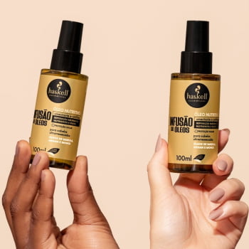 KIT HASKELL INFUSÃO DE ÓLEOS 300ML COMPLETO 5 ITENS