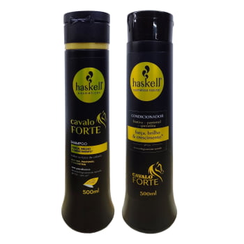 Kit Haskell Cavalo Forte Máscara + Shampoo + Condicionador 500ml