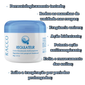 Racco Creme Desodorante Regulateur (em Pote)