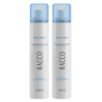 KIT COM 2 Desodorantes Íntimos Feminino Da Racco Spray Jato Seco