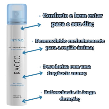 Kit Com 2 Sabonete Intimo + 2 Desodorante Íntimo - Racco